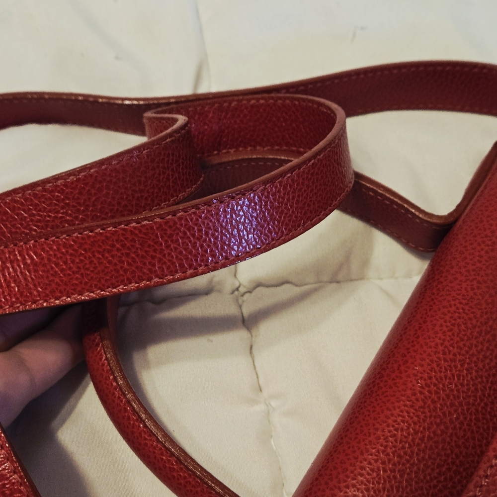Vintage Coach Madison Biltmore 4417 Bordeaux Red Hand Bag Crossbody - Picture 10 of 16